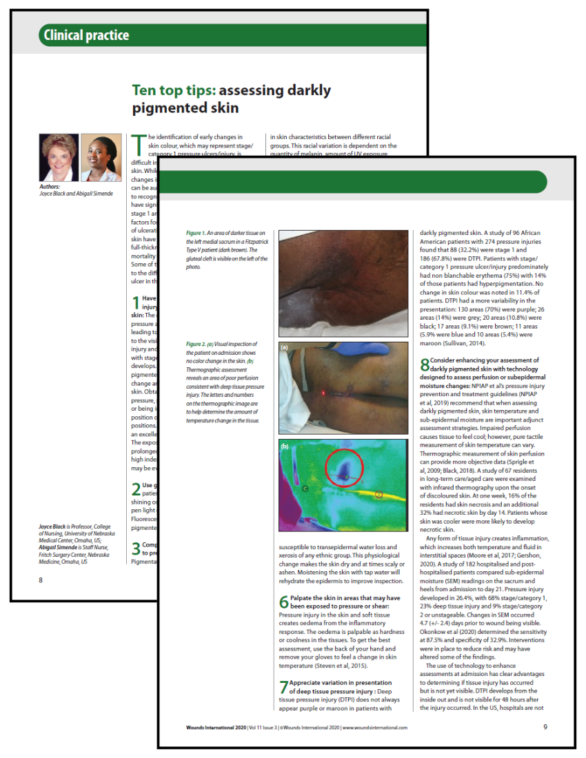 Ten Top Tips - Assessing Darkly Pigmented Skin